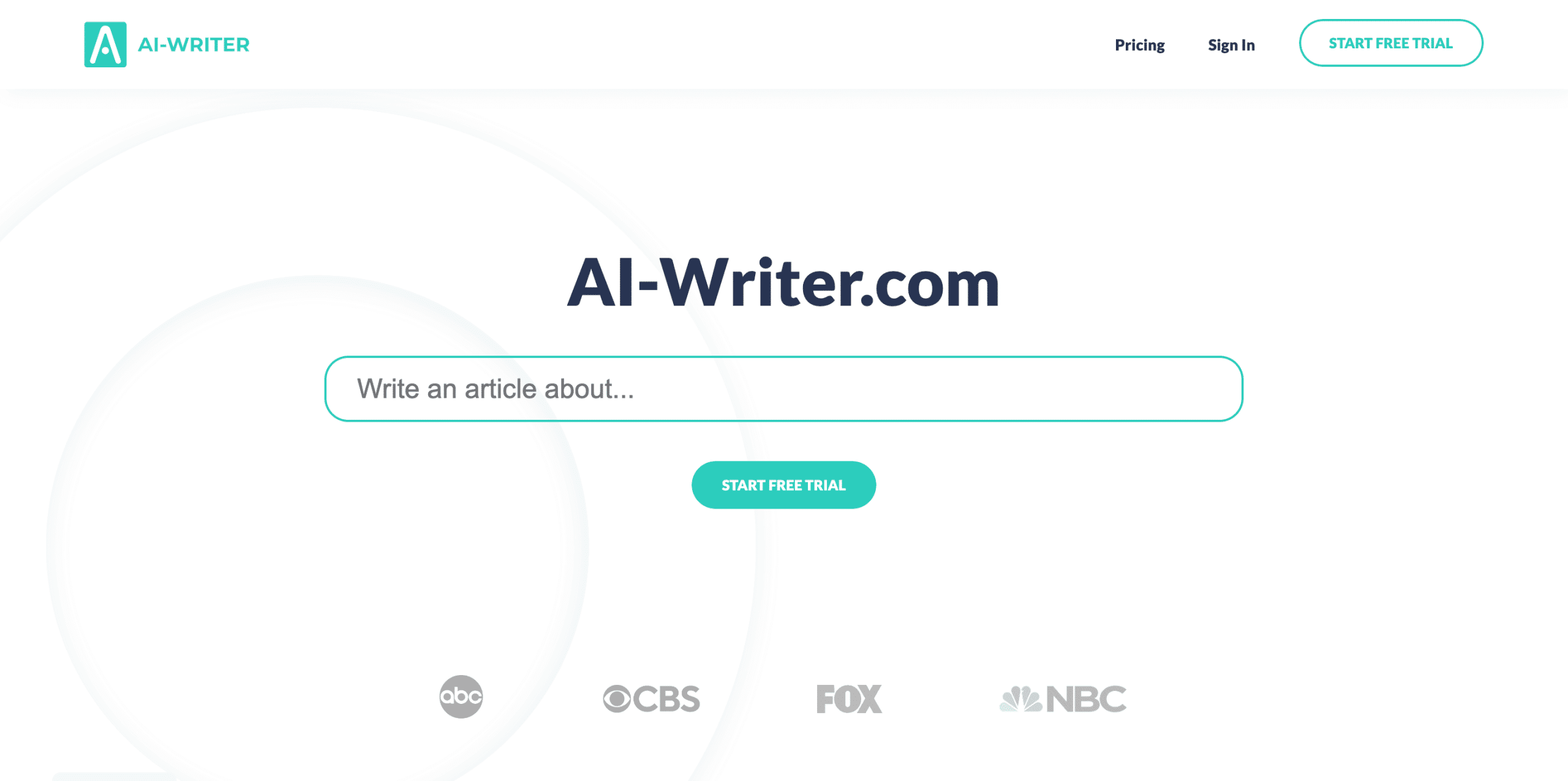 AI Writer Home