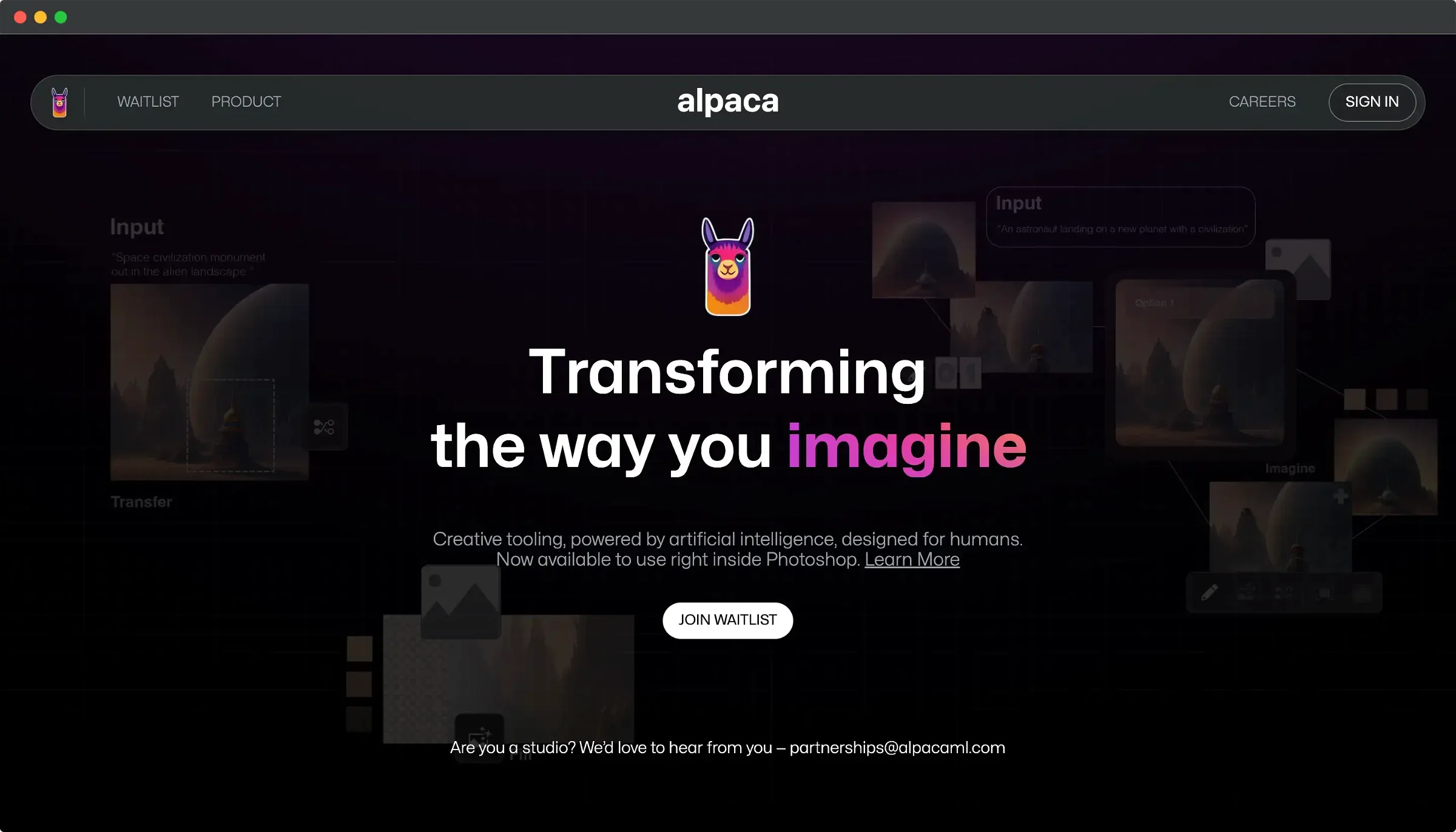 alpaca- best ai design tools