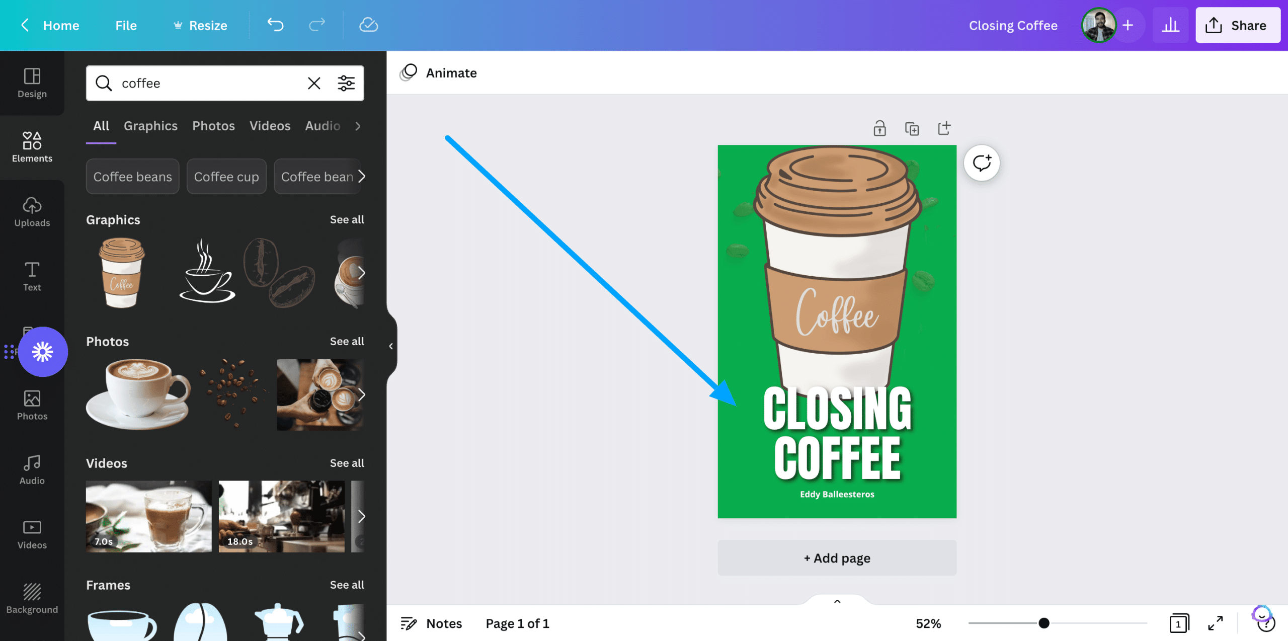 Closing coffee ebook story