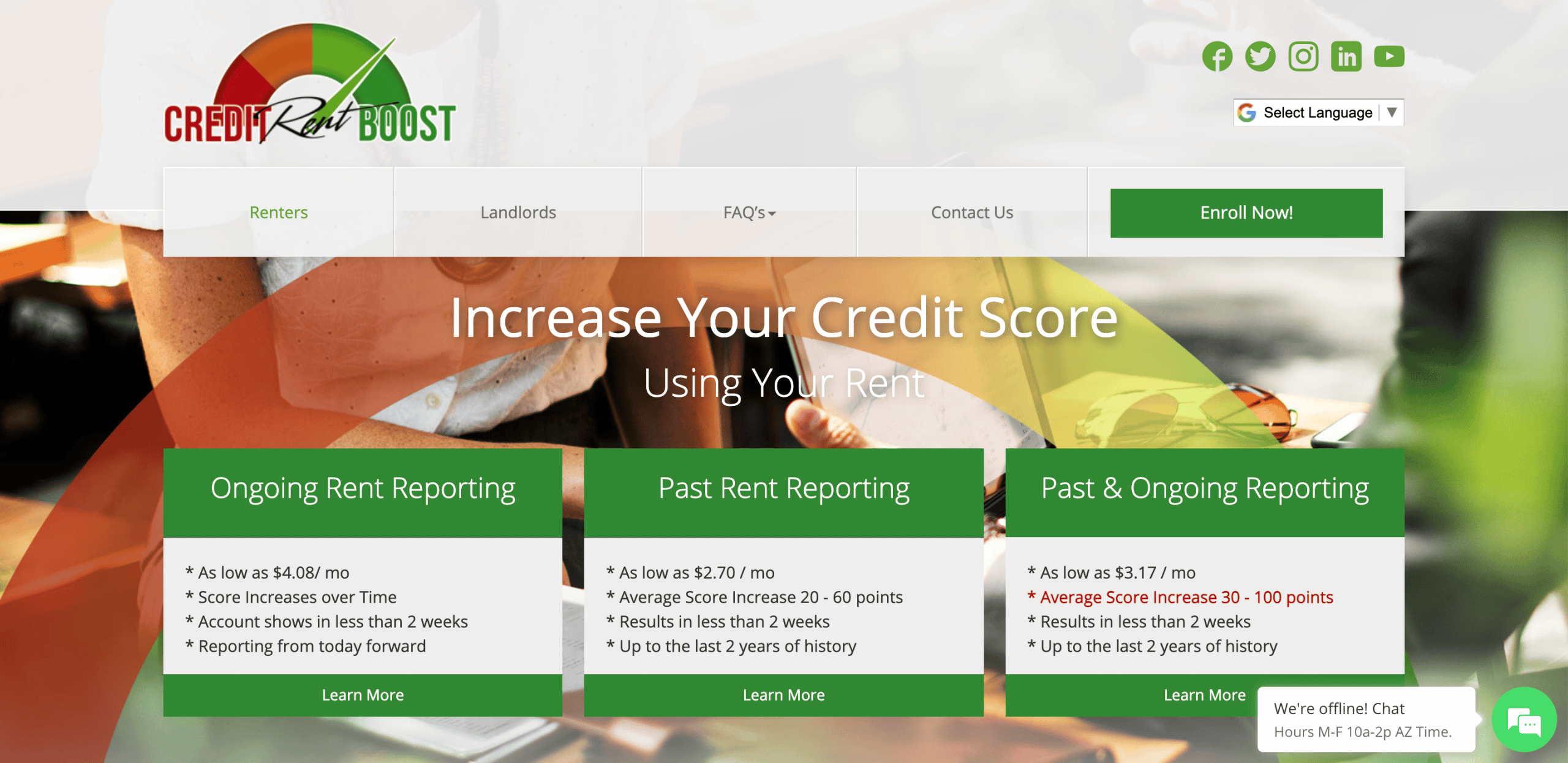 credit rent boost