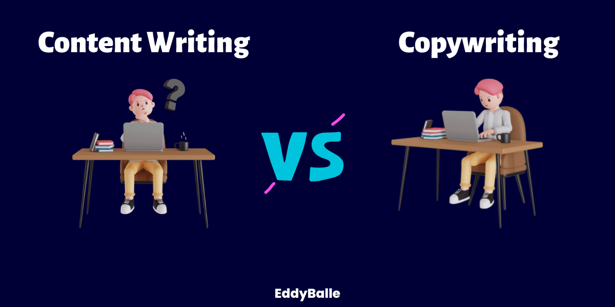 Content Writing vs. copywriting Eddyballe
