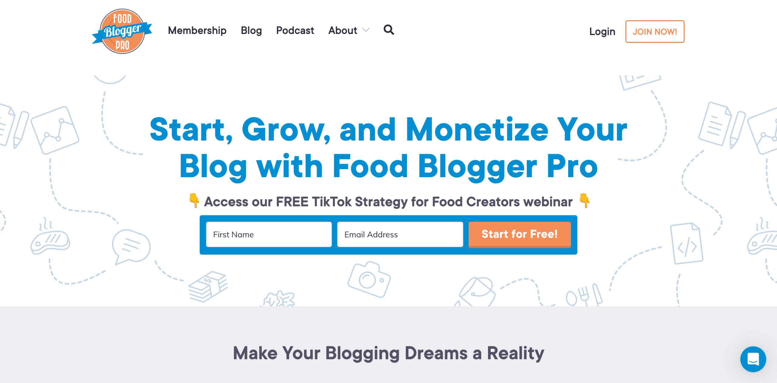 food blogger pro