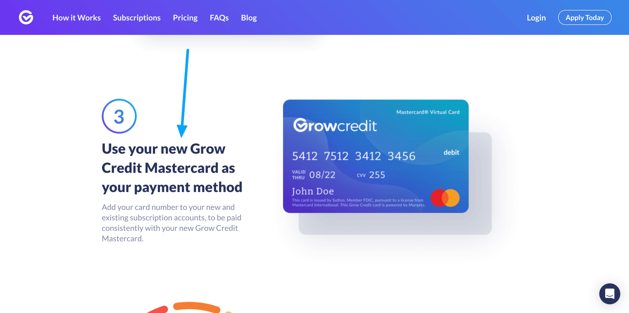 grow credit mastercard virtual