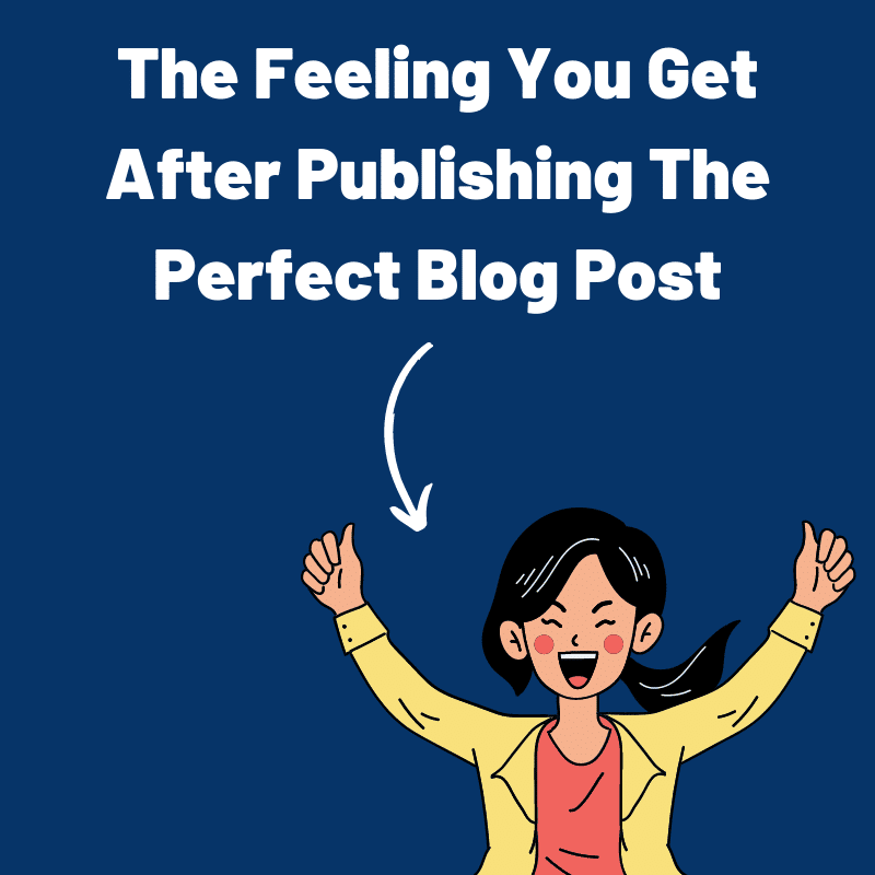 The feeling after publishing a blog post