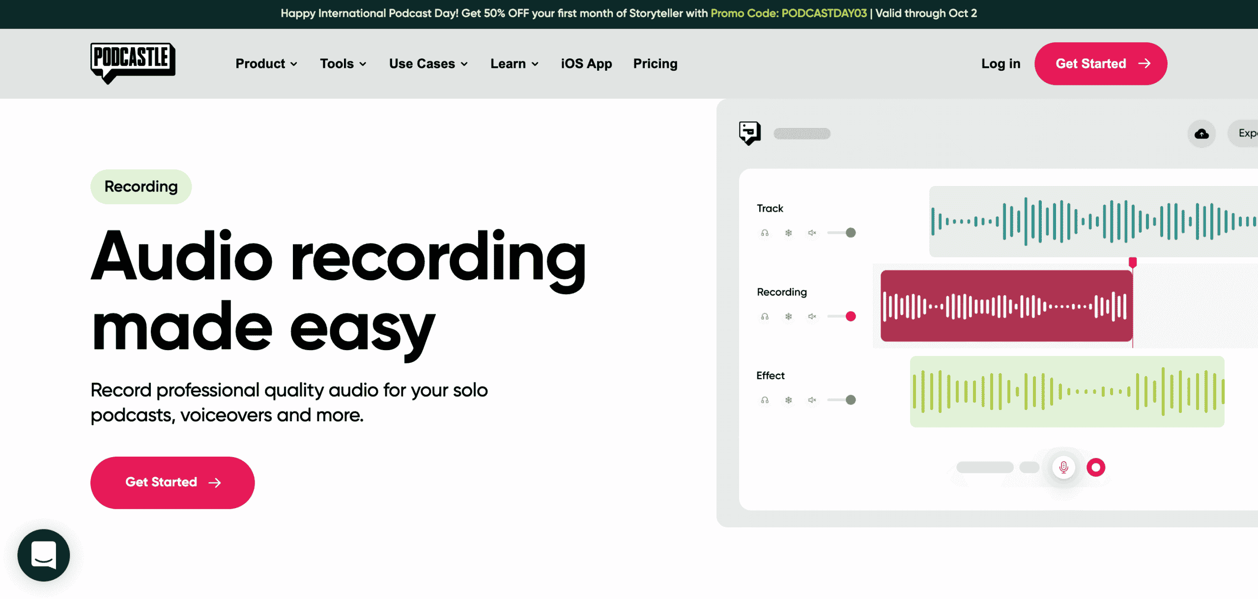 Podcastle AI recording