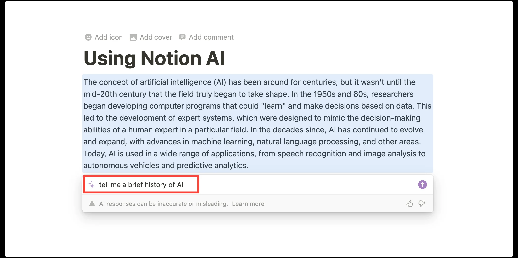 research with notion ai